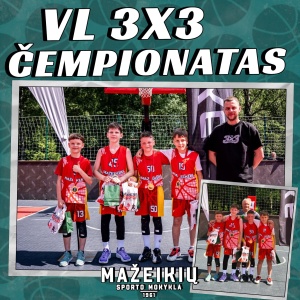 Mažeikių SM U10 krepšininkai antrame VL 3×3 čempionato ture Gargžduos