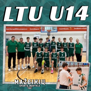 Lietuvos U14 vaikinų krepšinio rinktinė su Gabrieliumi Mickevičiumi tapo Baltijos taurės nugalėtoju